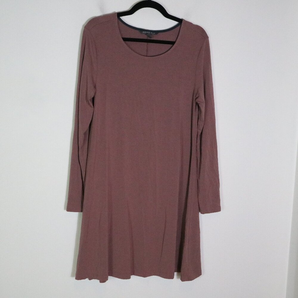 Free Fly Apparel Long Sleeve Dress - Dusty Rose